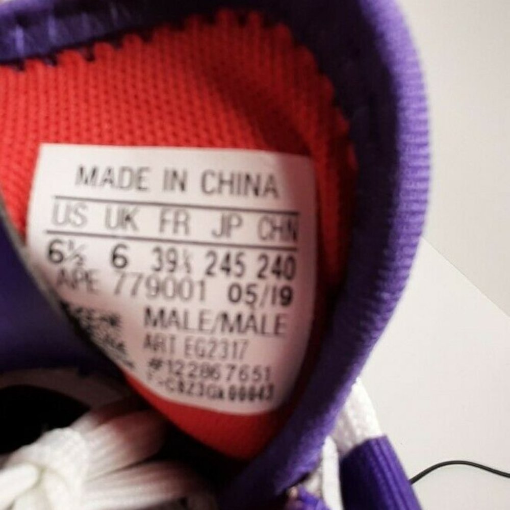 Adidas DAME 5 Basketball Shoes Purple LE Print - Picture 12 of 12